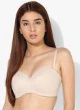 Marks & Spencer Beige Solid Non Wired Lightly Padded Bra Women