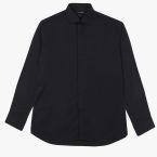 Marks & Spencer Black Solid Regular Fit Formal Shirt Men