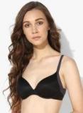 Marks & Spencer Black Solid Wired Padded Basic Bra Women