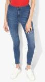 Marks & Spencer Blue Mid Rise Skinny Fit Jeans Women