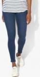 Marks & Spencer Blue Solid Mid Rise Regular Fit Jeans women