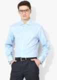 Marks & Spencer Blue Solid Regular Fit Formal Shirt Men