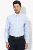 Marks & Spencer Blue Striped Regular Fit Formal Shirt Men