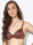 Marks & Spencer Brown Solid Wired Padded Support Bra Women