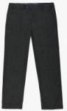 Marks & Spencer Charcoal Self Design Regular Fit Formal Trouser Men