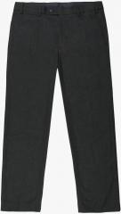 Marks & Spencer Charcoal Self Design Regular Fit Formal Trouser men