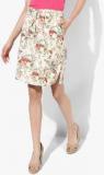 Marks & Spencer Cream Printed Pencil Skirt women