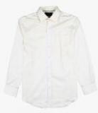 Marks & Spencer Cream Regular Fit Solid Formal Shirt Men