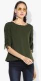 Marks & Spencer Green Solid Blouse Women