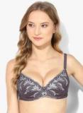 Marks & Spencer Grey Self Design Underwired Lightly Padded Bra Women