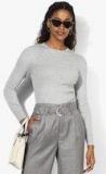 Marks & Spencer Grey Solid Pullover Women