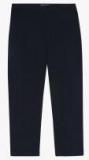 Marks & Spencer Navy Blue Solid Coloured Pants Women