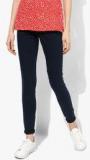 Marks & Spencer Navy Blue Solid Jeggings Women