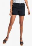 Marks & Spencer Navy Blue Solid Shorts women