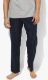 Marks & Spencer Navy Blue Striped Pyjama men