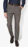 Marks & Spencer Olive Regular Fit Solid Formal Trouser Men