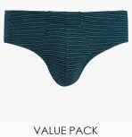 Marks & Spencer Pack Of 4 Striped Basic Briefs Men