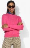 Marks & Spencer Pink Solid Cardigan women