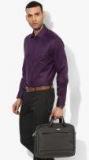 Marks & Spencer Purple Solid Slim Fit Formal Shirt men