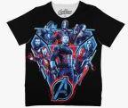 Marvel By Crossroad Black Printed T Shirt Boys