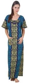 Masha Blue Printed Gown women