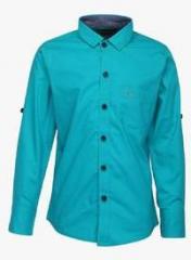 Mashup Aqua Blue Casual Shirt boys