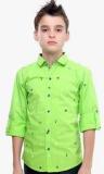 Mashup Green Casual Shirt Boys