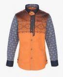 Mashup Orange Regular Fit Casual Shirt boys