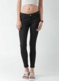 Mast & Harbour Black Skinny Fit Stretchable Jeans Women