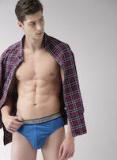 Mast & Harbour Blue Solid Briefs Men