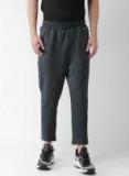 Mast & Harbour Charcoal Grey Regular Fit Solid Track Pants men