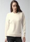 Mast & Harbour Cream Solid Sweater Women