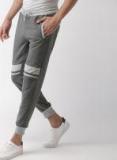 Mast & Harbour Grey Solid Joggers Men