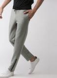 Mast & Harbour Grey Solid Track Pants Men