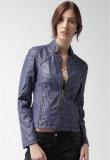 Mast & Harbour Navy Blue Solid Winter Jacket Women