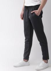 Mast & Harbour Navy Slim Fit Solid Track Pants men