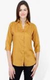 Mayra Yellow Solid Shirt Women