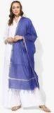 Melange By Lifestyle Blue Solid Dupatta Women