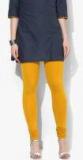 Melange By Lifestyle Mustard Yellow Solid Churidar Women