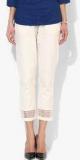 Melange By Lifestyle Off White Solid Harem Pant Women