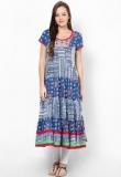 Melange Printed Blue Kurta Women