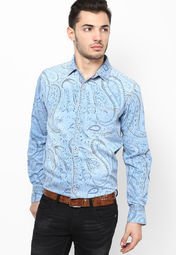 Meltin Printed Multi Color Casual Shirt Men