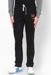 Meltin Solid Dark Grey Trackpant Men