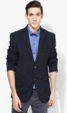 Mexx Navy Blue Solid Blazer Men