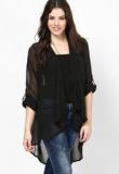 Miaminx Black Solid Shrug Women