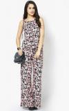 Miaminx Printed Multicoloured Floral Crepe Full Length Jumpsuit women