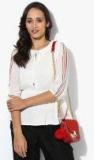 Miaminx White Striped Blouse Women