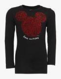 Mickey & Friends Black Casual Top Girls