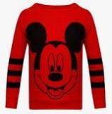 Mickey & Friends Maroon Sweatshirt Girls