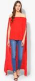 Miku Kumar Red Solid Tunic women